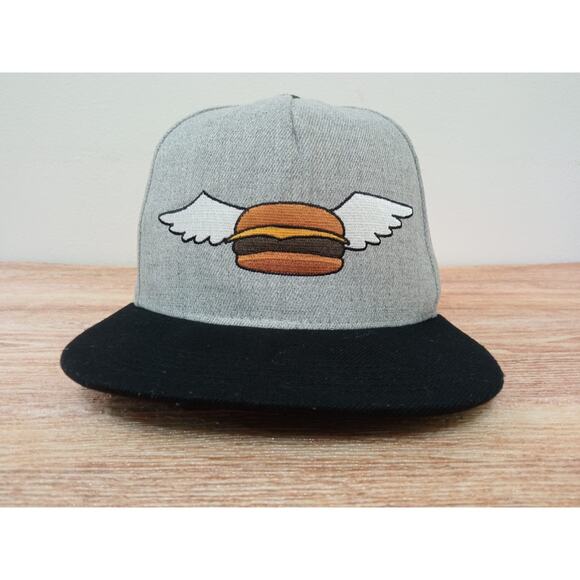 Bob's Burgers Men's Licensed Baseball Snapback Hat Cap Fox Novelty Hamburger - Picture 2 of 7